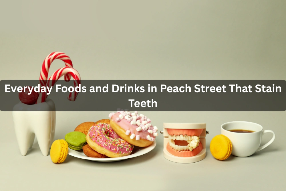 Everyday Foods and Drinks in Peach Street That Stain Teeth